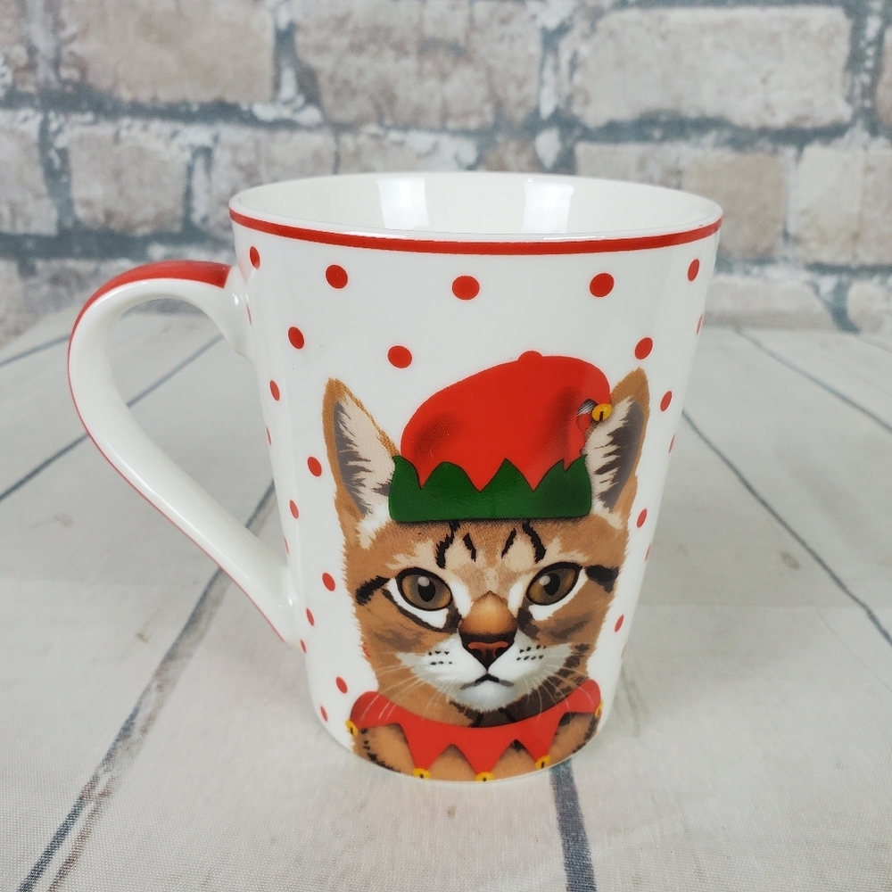 Christopher Vine Tabby Elf Cat Coffee Mug Australia Designer - Picture 5 of 8